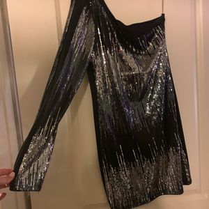 One-Shoulder Sequin Dress